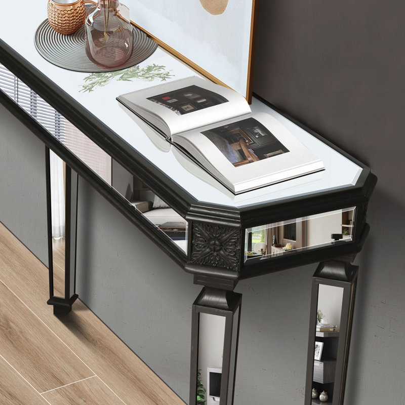 Console avec finition miroir
