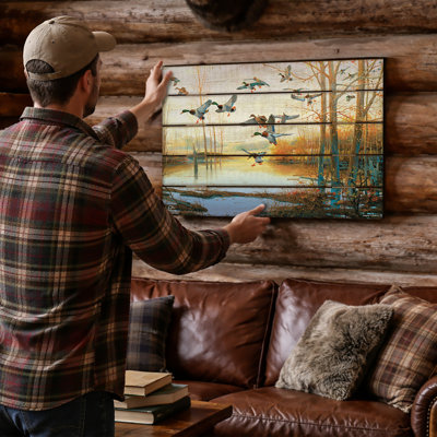 Graceful Decent, 18"x22", Rustic Wood Pallet Wall Art Sign