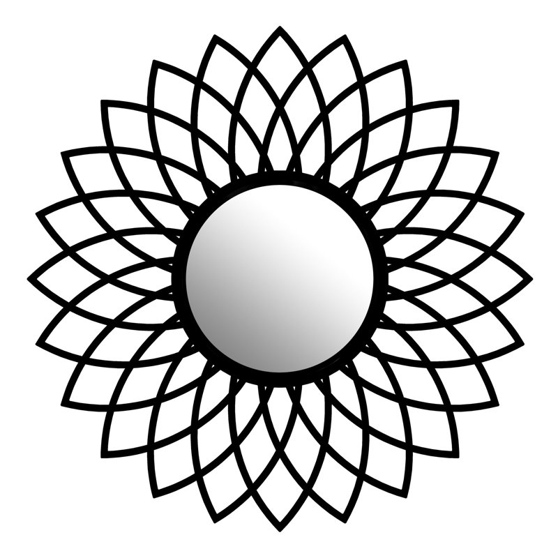 Metal Flat Wall Mirror