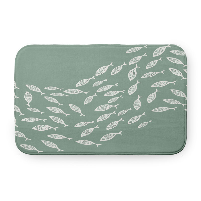 Tapis de bain Beach, L 21 po x L 34 po, Vert