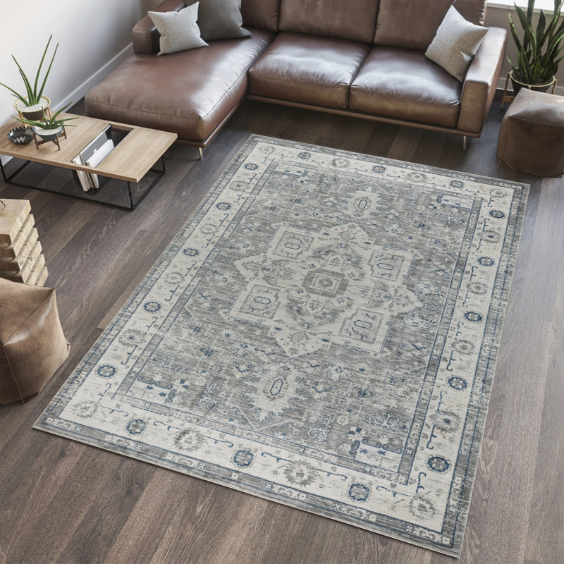 Heritage Geometric Indoor Rug, Rectangle 5' x 8'