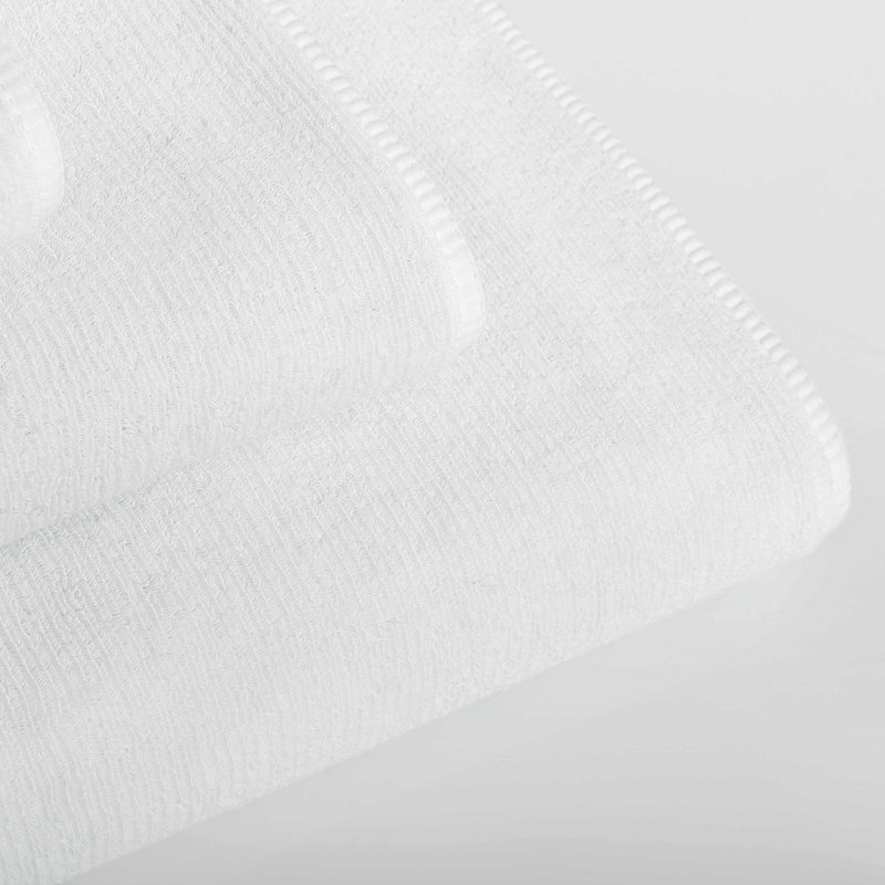 Twist 100% Cotton Towel, Fingertip Towel, Silver