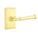 Merrimack Round Privacy (Bed & Bath) Door Lever with Rectangle Rosette
