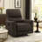 Ray Rocker Manual Reclining Chair, Chocolate Brown Polished Microfiber