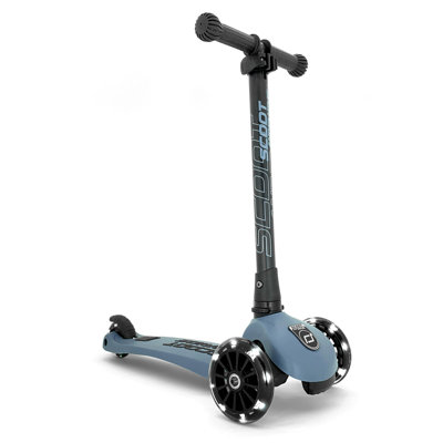 Scoot & Ride Stand-up Push Scooter for Children Ages 3-6, Highwaykick 3, Forest