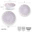Mikasa Isla Pink 12-Piece Stoneware Dinnerware Set