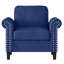 Fauteuil en velours l 35,88 po Shila-1011809395