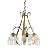 Sweeping Taper 3 - Light Shaded Classic/Traditional Chandelier