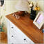 Commode blanche à 6 tiroirs avec tiroirs larges et poignées en métal, idéale pour le rangement dans la chambre à coucher, le couloir et l'entrée