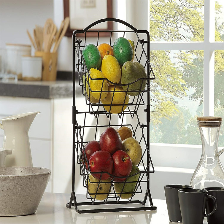 Metal/Wire Fruit Basket Kitchen Wildon Home