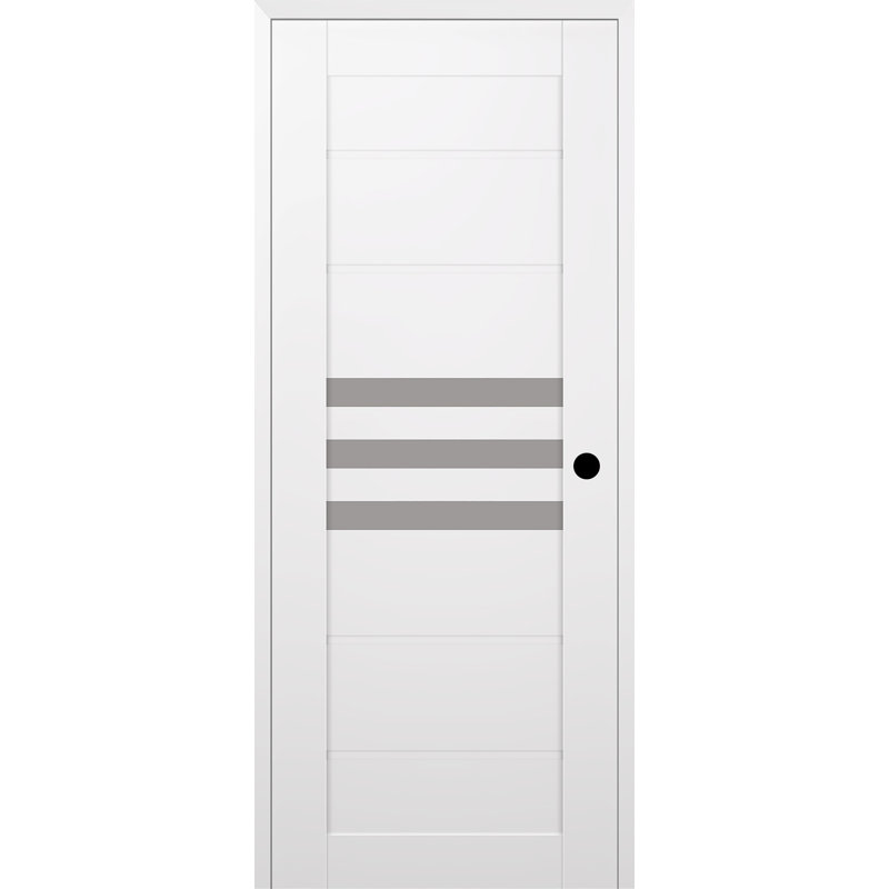 Dome DIY-Friendly Single Prehung Interior Door, À gauche, 17,75 po x 95,24 po