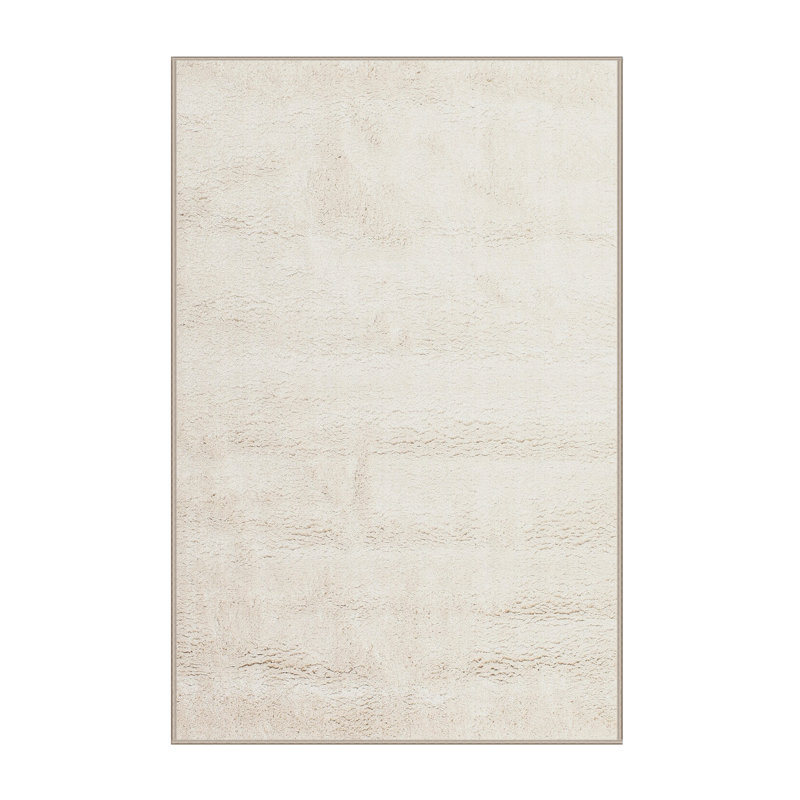 Surface beige contemporaine tapis, Rectangle 3 pi x 5 pi