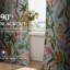 Ensemble de 2 rideaux à motif floral Mid Century-1050334057-1050334063