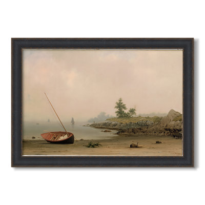 The Stranded Boat, 1863-Martin Johnson Heade-Custom Framed Canvas