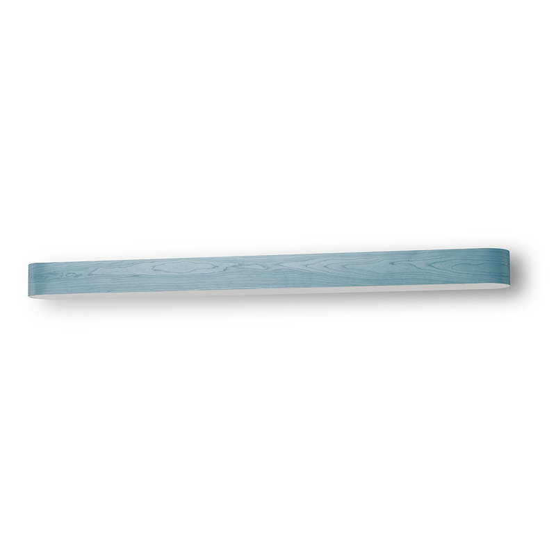 I-Club Slim Wall Sconce - DIMTRIAC LED - Matte Satin Diffuser - Sea Blue, Matte Satin, Sea Blue, 3.9" H x 65" W x 3.9" D