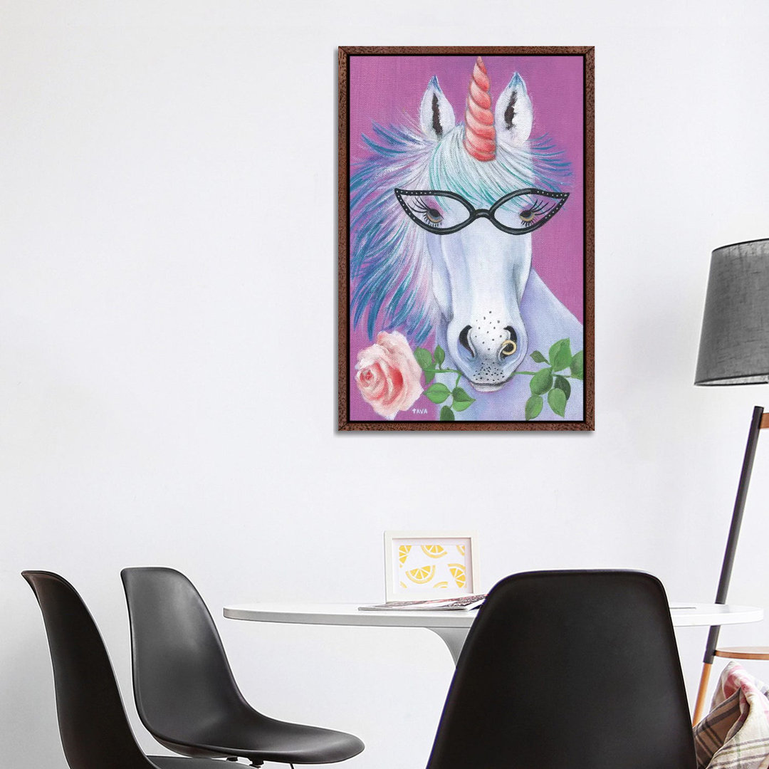 Einhorn III von Tava Studios - Galerie-verpackte Leinwand Giclée auf Leinwand