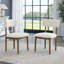 Chaises d'appoint rembourrées en tissu Sherpa