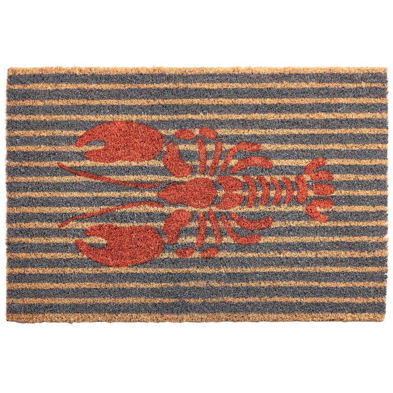IRIGA Non-Slip Striped and Abstract Doormat