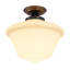 Plafonnier semi-encastré de style moderne Mid-Century Demitre