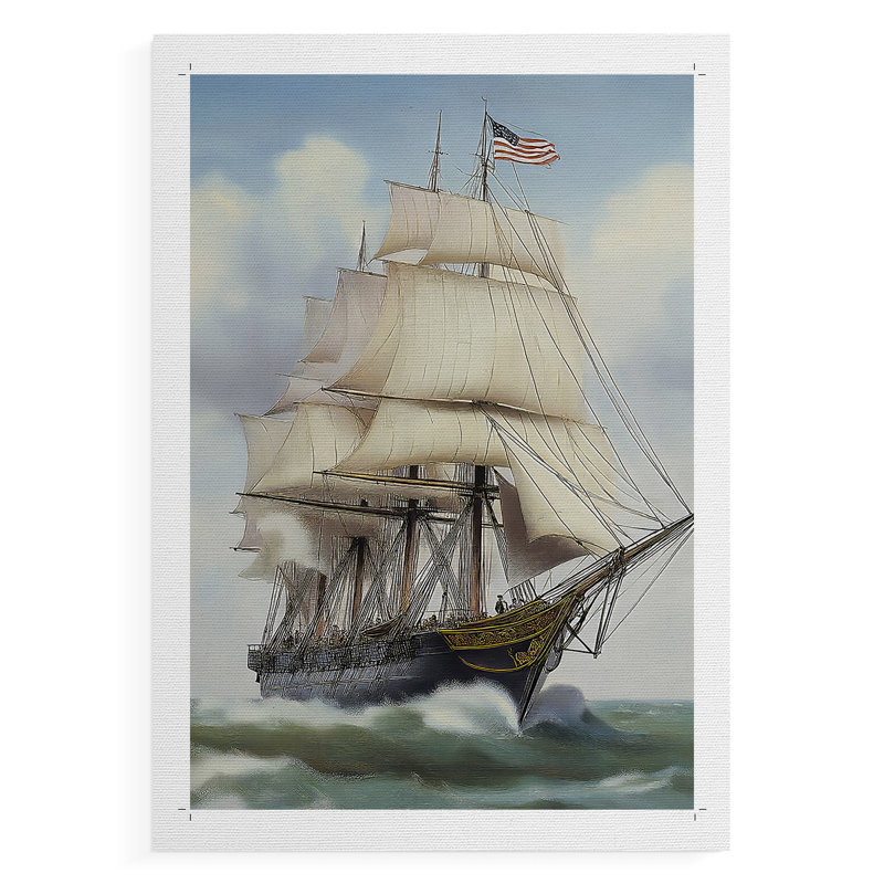NAUTICAL Series Lxxxi - reproduction de toile seulement - non encadrée, H 27 po x l 18 po