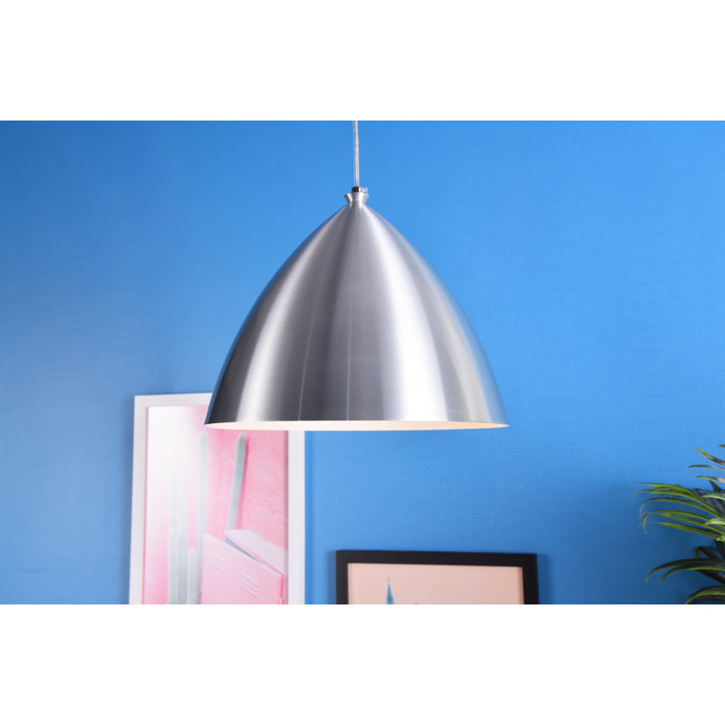Laverriere 1 - Light Single Pendant, 11.7" H x 9" W x 9" D, Burnished Nickel