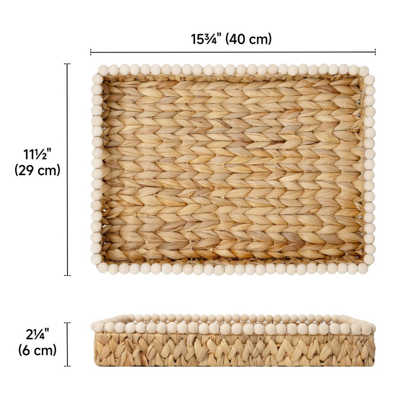 Plateaux rectangulaires décoratifs pour maison de campagne décorative