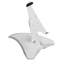 Support à tablette pivotant à 360 degrés M&T Affiche - Support de bureau en plastique ABS blanc, support pour paysage et portrait, étui de protection souple, largeur réglable de 5,43 à 5,51 pouces, facile à transporter