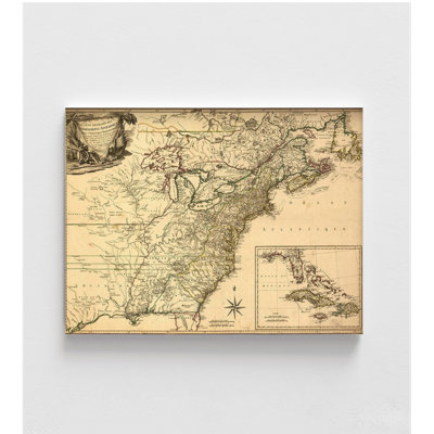 Carte de la Possession britannique à l'époque de la guerre d'Independance, impression d'art de la zone de réception, cadeau d'art de l'heureux, décor de salle de bain maison de campagne