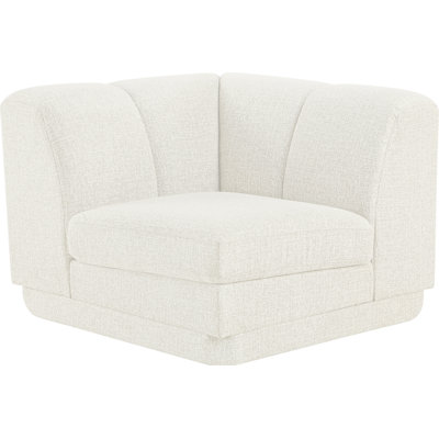 Chaise de coin rembourrée en tissu Chiquita
