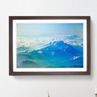 Clouds Above the Mountains - Picture Frame Painting Print