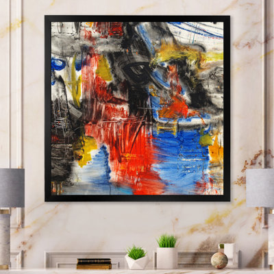 Abstract Black Meets Blue - on
