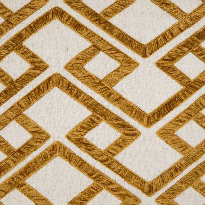 Coussin décoratif Accolade, Ambre, Carré 22 po