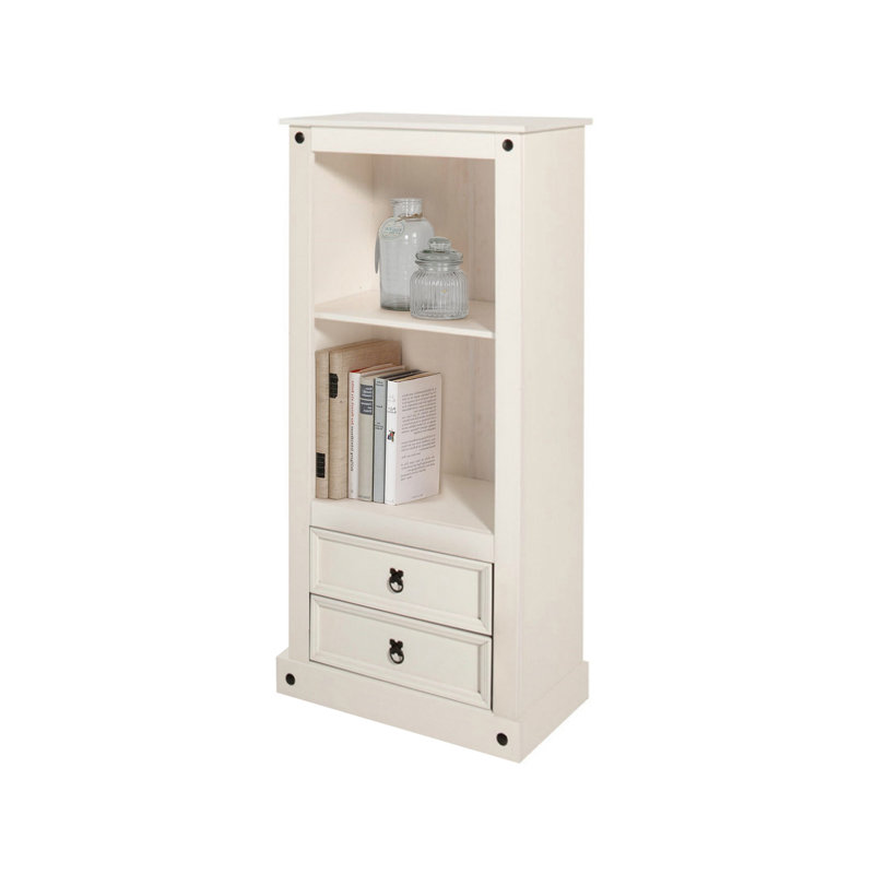 Appomattox 140cm H x 65cm W Solid Wood Standard Bookcase, White