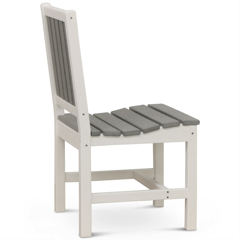 Chaise de patio Anderton, Blanc, Blanc