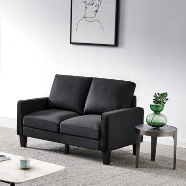 Latitude Run® 57”w Mid Century Modern Couches Living Room Dorm Office, Comfy  Loveseat Sofa Small Grey Couch Small Spaces, Small Love Seat Bedroom, 2  Seater Tufted Sofas - Wayfair Canada