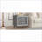 Mid Century Velvet Nightstand with 2 Drawers, Metal Legs, Gray – Easy Assembly-964326867