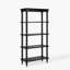 Isabel Spindle Tall Black Rectangular Bookcase
