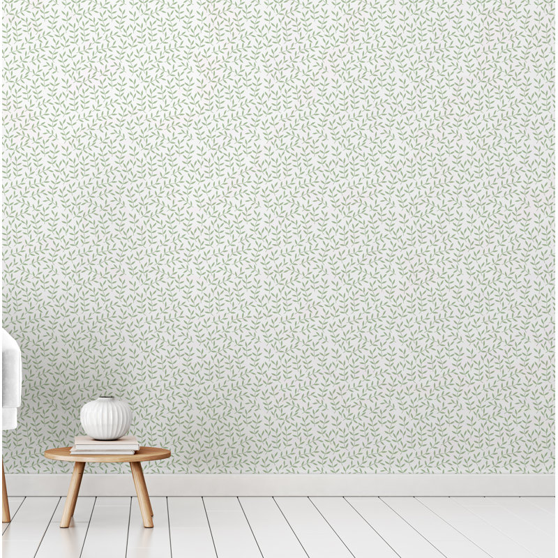 Panneau de papier peint adhésif Nykisha, l 24 po x L 120 po, Beige