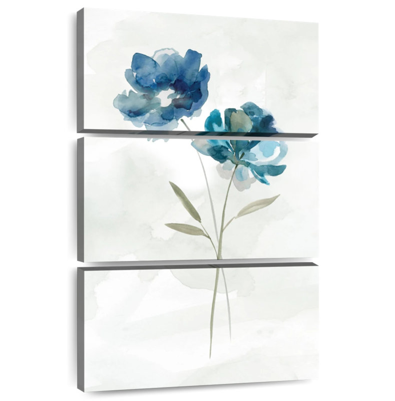 Harnek Indigo Blue Botanical II, 32" H x 20" W