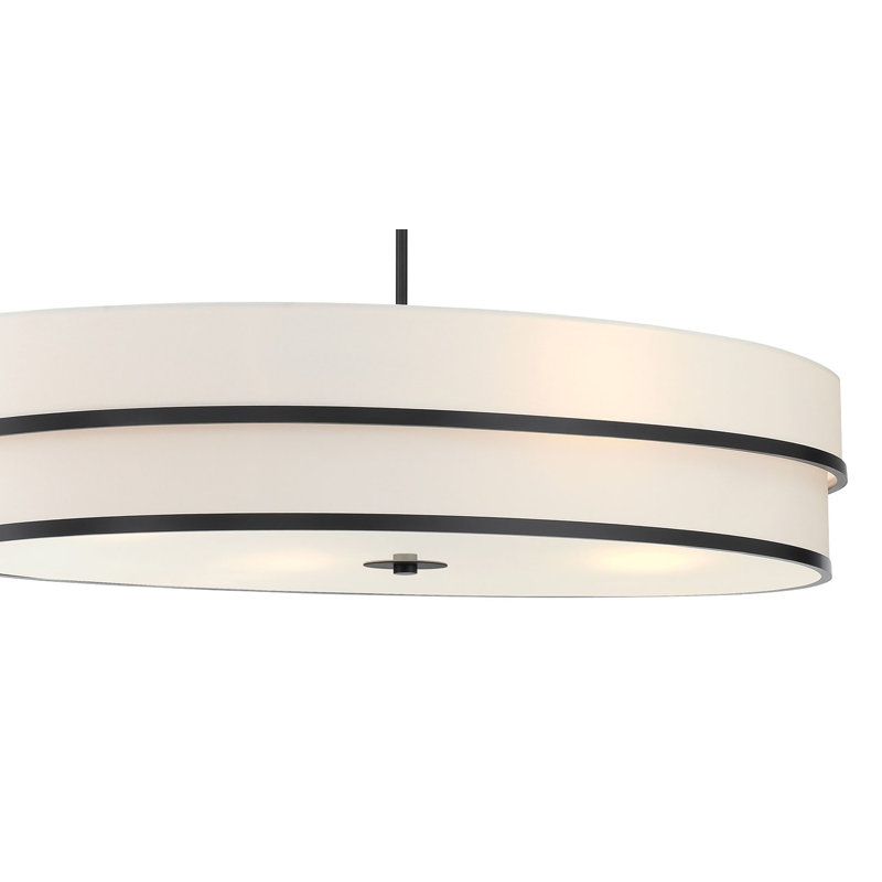 Orren Ellis Wellford Coal With White Pendant Light, 67.13" H x 42" W x 25.5" D