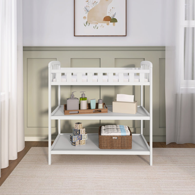 Table à langer avec coussin Emily, Blanc