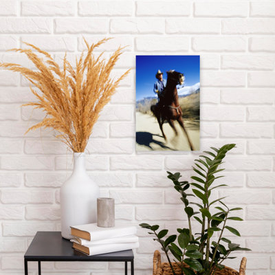 «Man Riding A Horse, Usa», art contemporain de paysage cheval contemporain