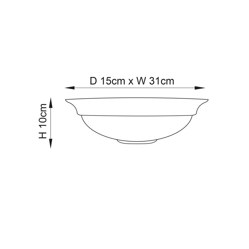 Everarda Ceramic Half Moon