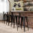 Counter Stool with Metal Frame-86935490-90701258