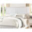 Meuble de chambre blanc très grand, allure contemporaine avec tête de lit percutante, lit très grand en contreplaqué, cadre fascinant-149451239