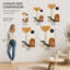 Boho abstrait géométrique arc cercle feuille de palmier terre cuite neutre imprimé texturé toile Art mural plat Mid Century Modern Decor peinture-60034244
