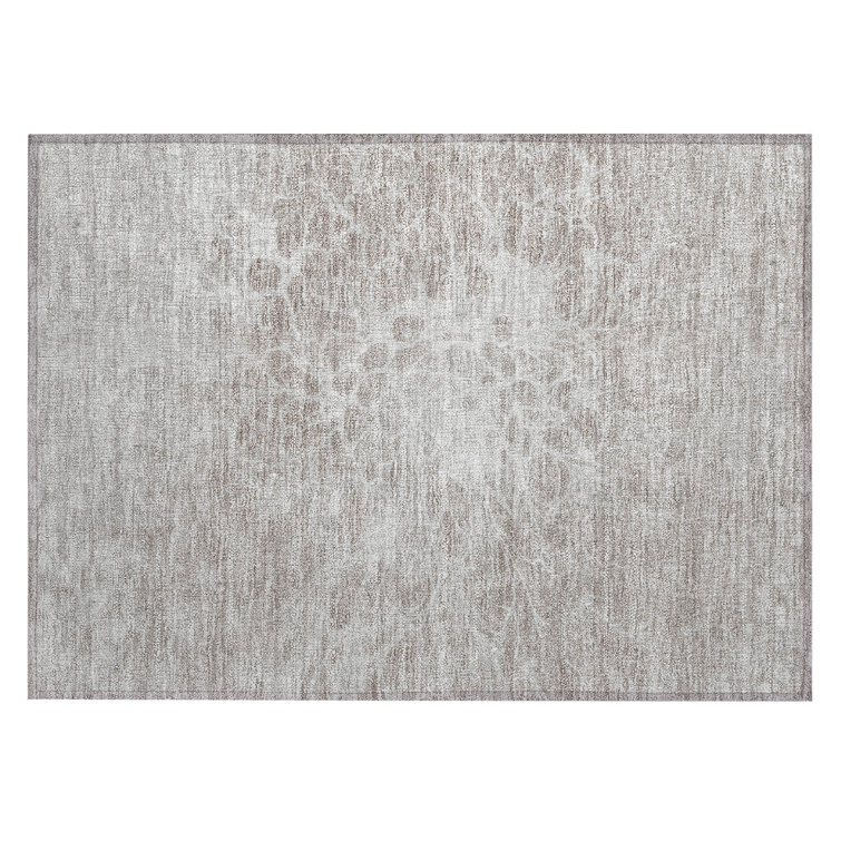 Deivion Washable Abstract Indoor / Outdoor Rug