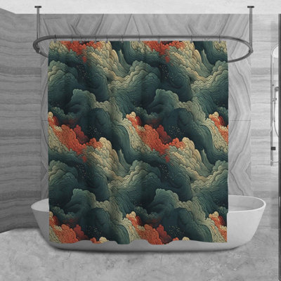 Makaylla Microfiber Shower Curtain
