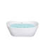 Metcalfe 1680mm x 800mm Whirlpool Acrylic Bathtub