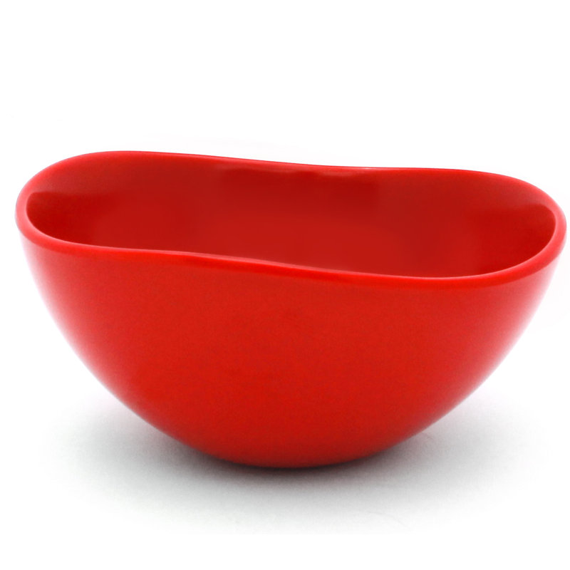 Elite Global Solutions Melamine Serving Bowl, Red